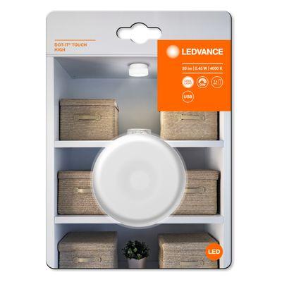 Svietidlo LEDVANCE DOT-IT TOUCH®, LED dotykové, stmievateľné, bezdrôtové, 4000K, USB nabíjani