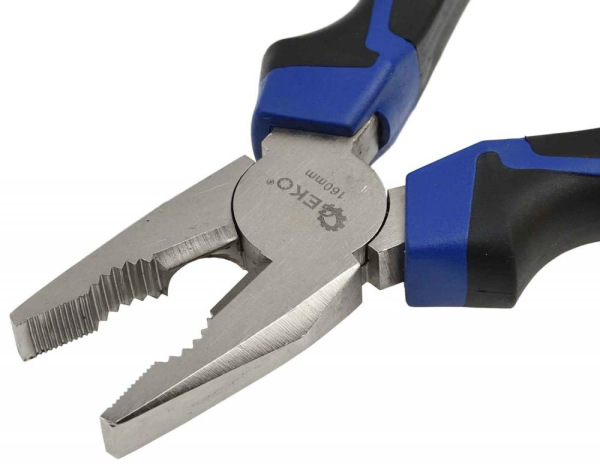 Kliešte kombinované 160 mm, dvojplastová rukoväť, GEKO PREMIUM 3