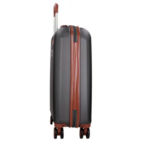 JOUMMA BAGS ABS Cestovný kufor 55x40x20cm, 38L, EL POTRO Ocuri Grey, 5128721 (small)