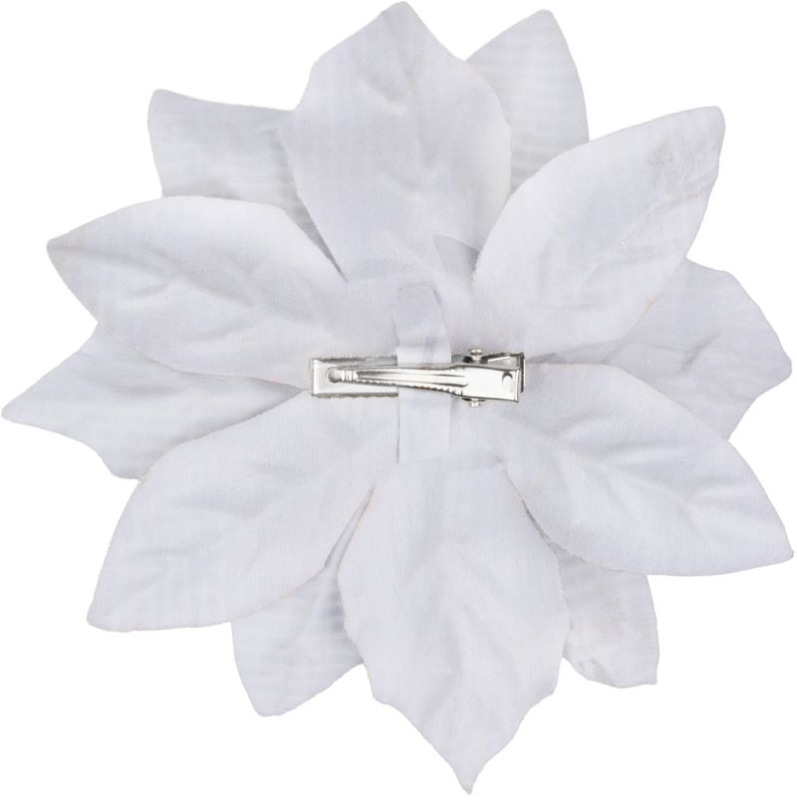 Kvet MagicHome Vianoce, poinsettia, strieborný, 12 cm 1