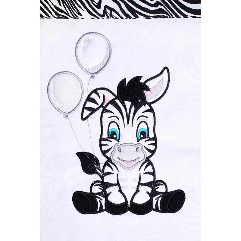 3-dielne posteľné obliečky New Baby Zebra 100/135 bielo-čierne 1