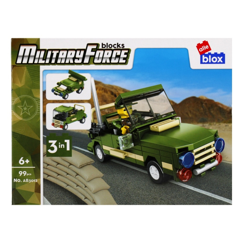 Stavebnica Armáda s postavičkou - 8 druhov 5