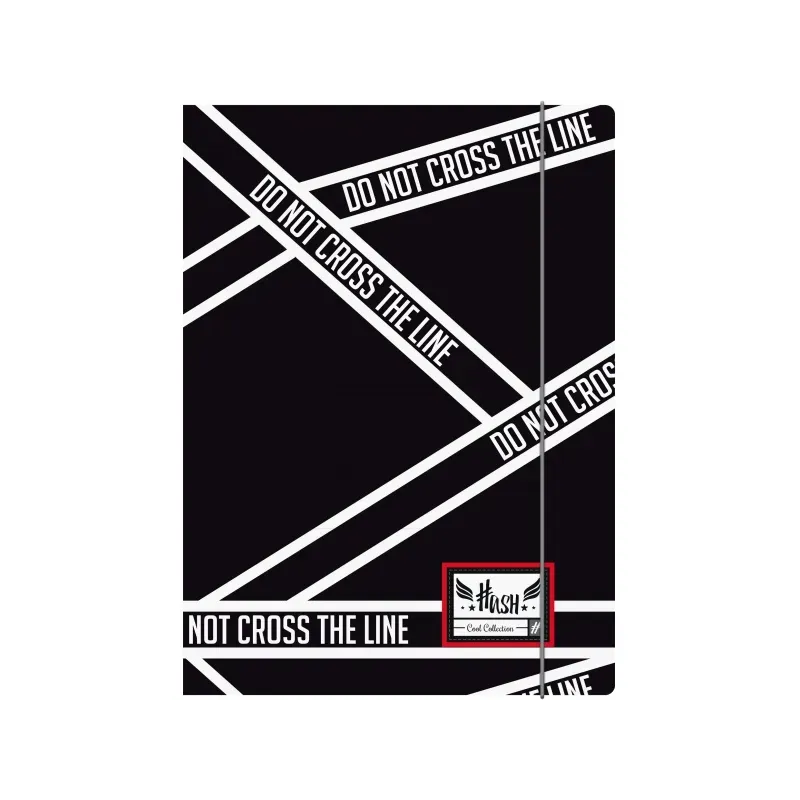 HASH Odkladacia mapa s 3 chlopňami a gumičkou, A4, Cross Line, HS-145, 108019017