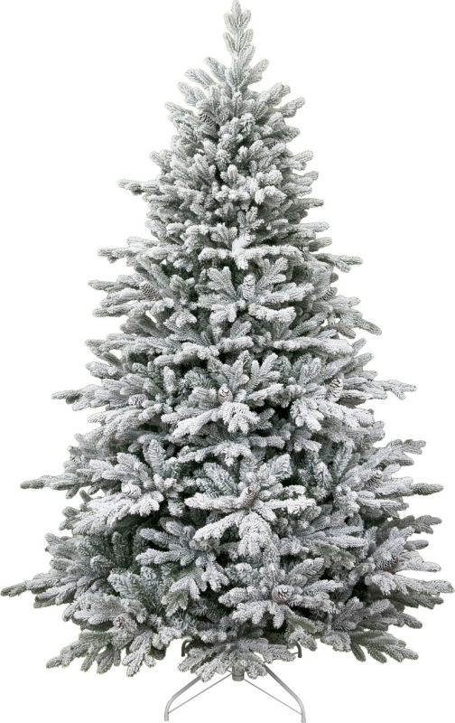 Stromček MagicHome Vianoce Frosty, zasnežený, 3D+2D, extra hustý, 210 cm