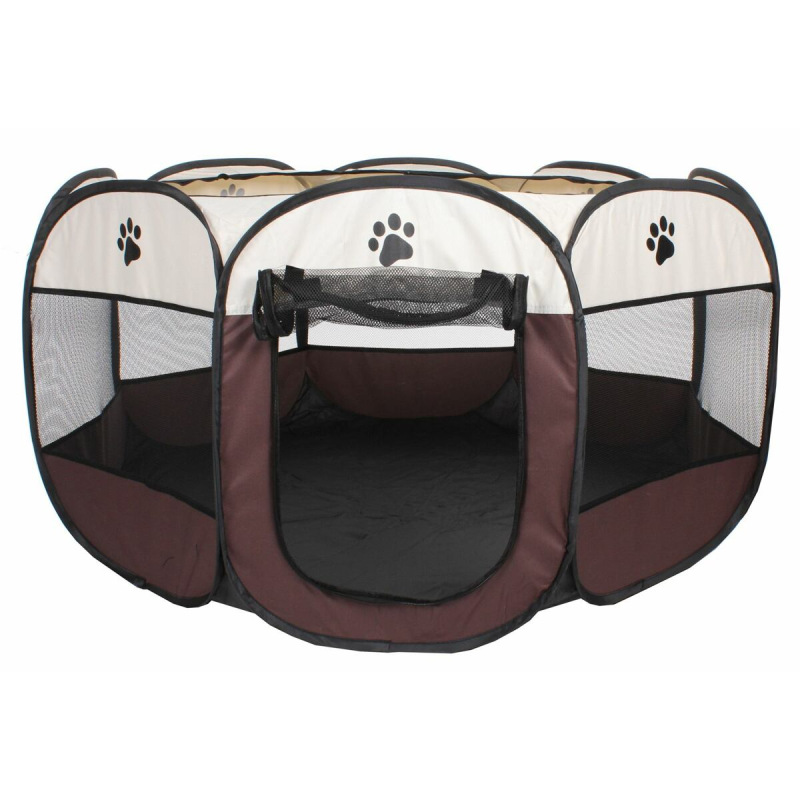 Pet Octagonal ohrádka pre psy hnedá 1