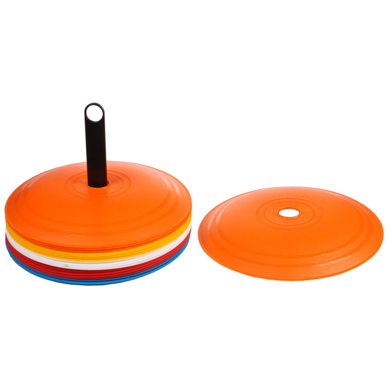 Flat Disc vytyčovacie méty sada 5x4 ks mix farieb