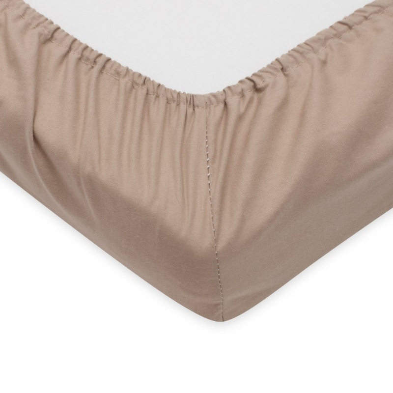 Bavlnené prestieradlo do postieľky New Baby 120x60 cm cappuccino