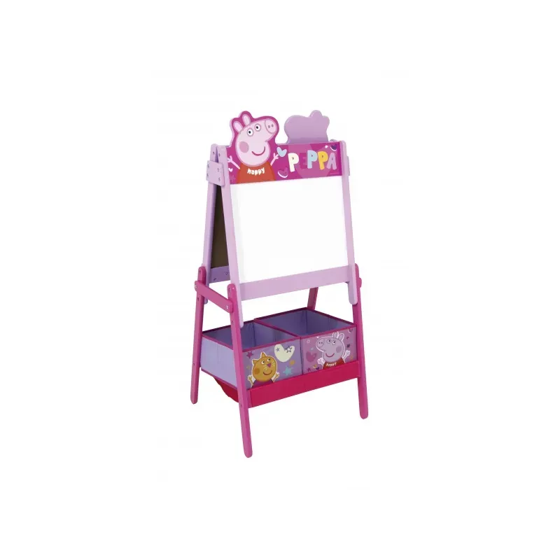 ARDITEX Obojstranná tabuľa pre deti s úložným boxom PEPPA PIG, PP14444