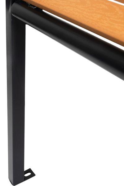 Lavička záhradná KIMBRA, 120x41x82 cm, oceľ/plast 4