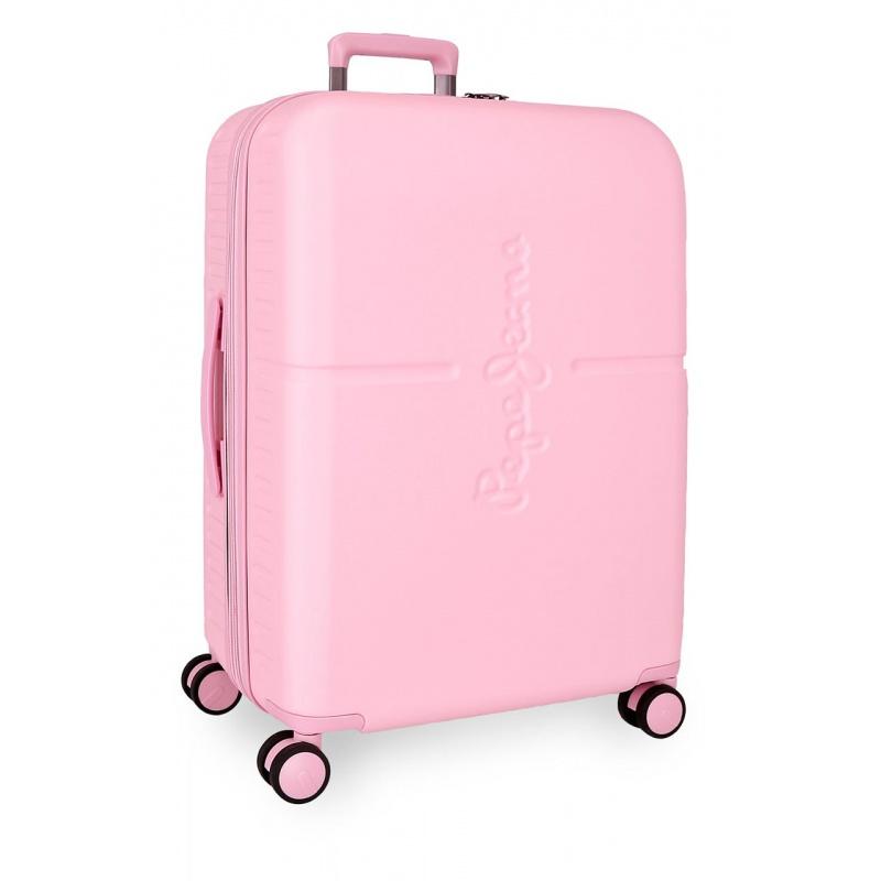 PEPE JEANS Highlight Light Pink, Cestovný kufor, 70x48x28cm, 79L, 768922C (medium exp.)