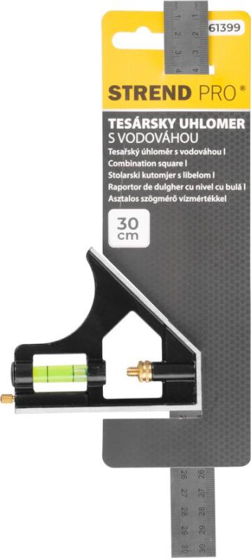 Uholník Strend Pro FSC-13, 300 mm, stolársky, s vodováhou