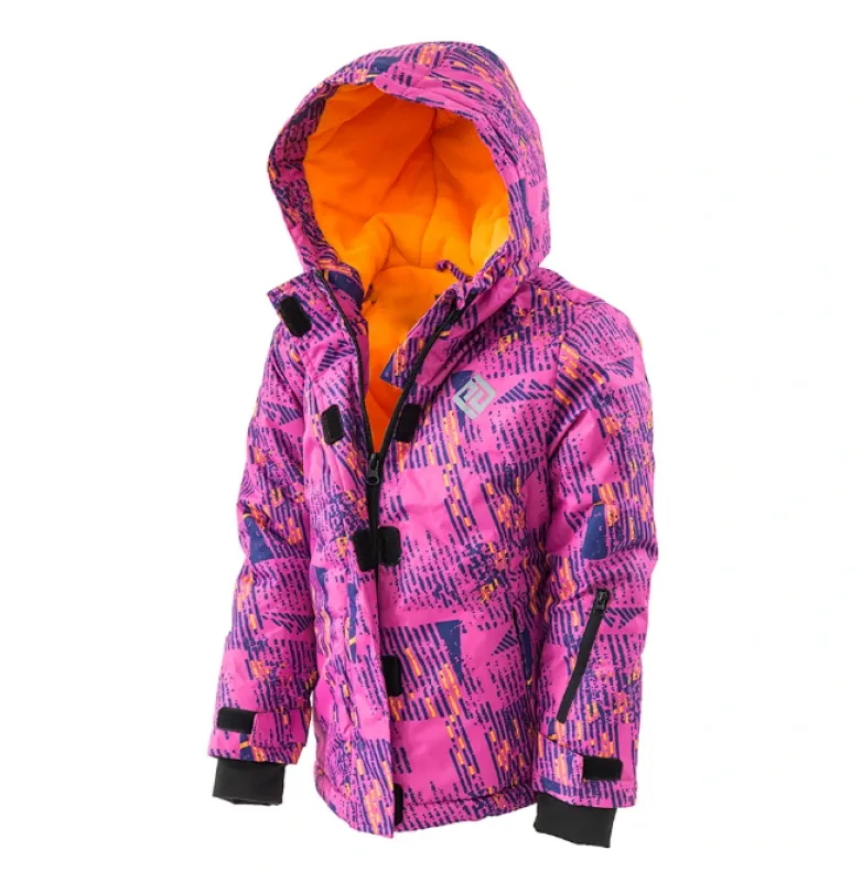 Zimná lyžiarska bunda pre dievčatá, Pidilidi, PD1096-03, ružová