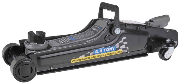 Zdvihák hydraulický pojazdný nízky 2.500 kg, 85-380 mm, kufrík, GEKO 2
