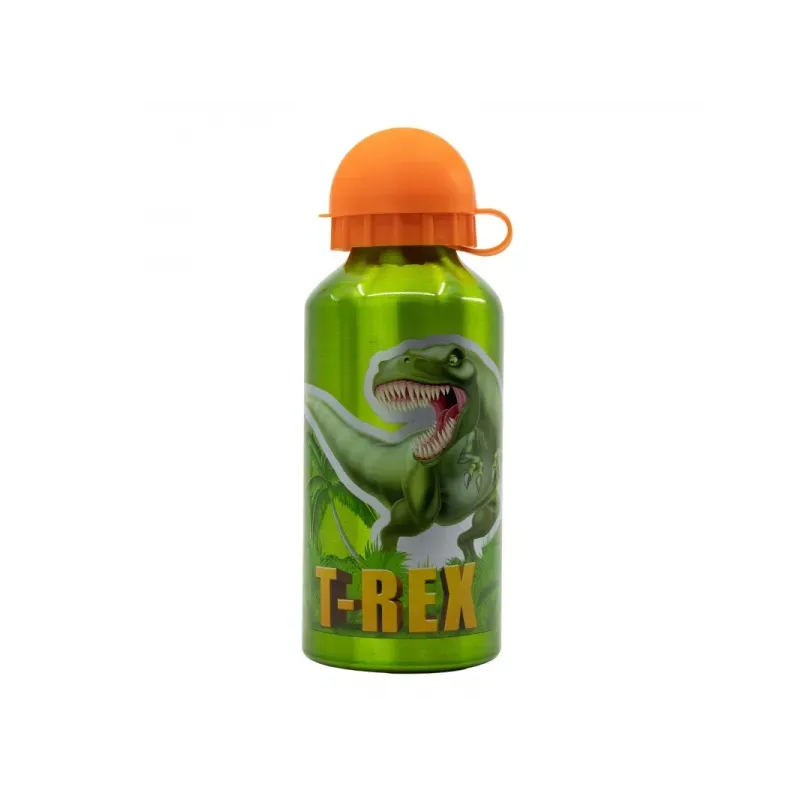 Hliníková fľaša na pitie DINOSAUR T-REX, 400ml, 26234