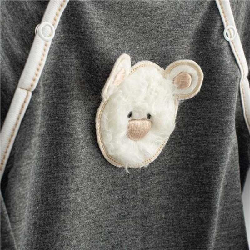 Dojčenské tepláčky a mikinka New Baby Sebastian sivá 86 (12-18m) 5