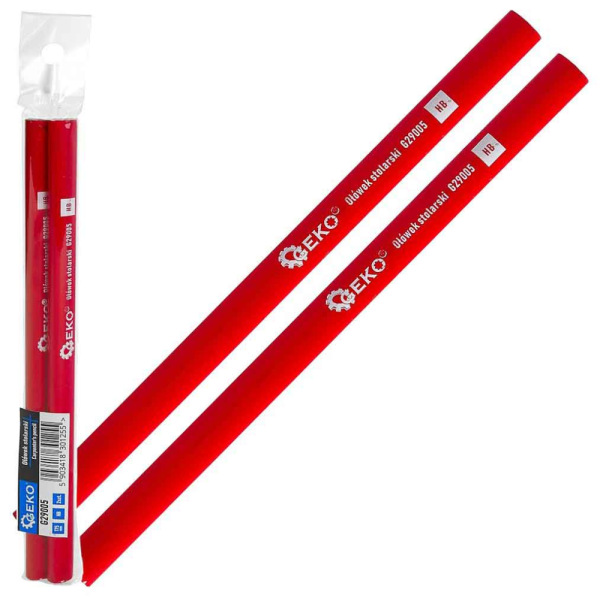 Ceruza stolárska obdĺžnikova 175 mm HB, 2 kusy, GEKO