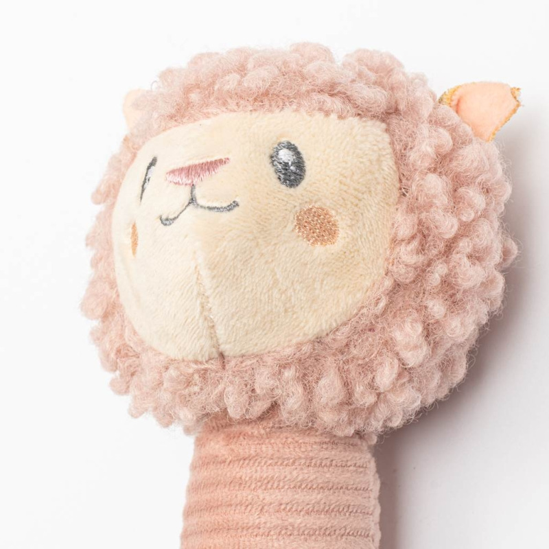 Detská pískacia plyšová hračka s hryzátkom New Baby Lama 1