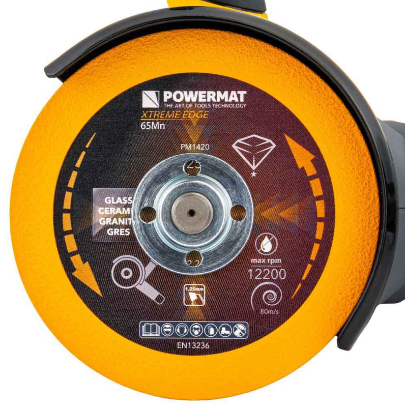 Diamantový kotúč 125 mm na sklo, POWERMAT 6