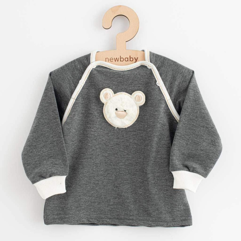 Dojčenské tepláčky a mikinka New Baby Sebastian sivá 86 (12-18m) 1