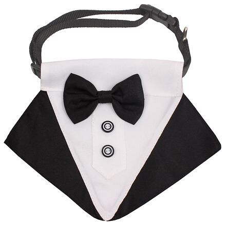 Formal motýlik pre psov čierna