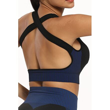 Yoga Sense fitness set dámsky čierna-modrá 4