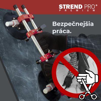 Držiak skla Strend Pro, prísavný, 2-kupolový, nivelačná pomôcka na dlažbu a obklady, profesi