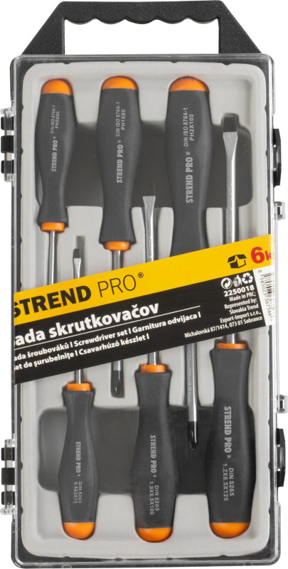 Sada skrutkovačov Strend Pro SD0641, 6 dielna, ploché + Phillips 1