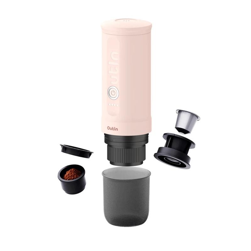 Outin Nano Portable Espresso Machine – Rose Quartz 2