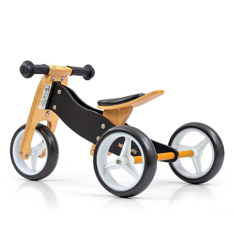 Detské multifunkčné odrážadlo bicykel 2v1 Milly Mally JAKE Classic Black 3