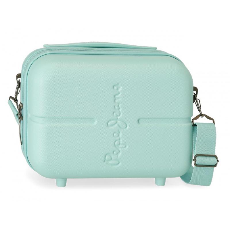PEPE JEANS Highlight Turquesa, Cestovný kozmetický kufrík, 21x29x15cm, 7683925