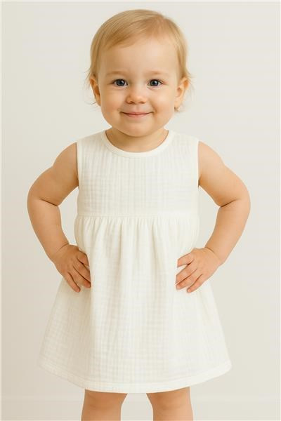 Dojčenské mušelínové šaty New Baby Elizabeth 80 (9-12m) 2