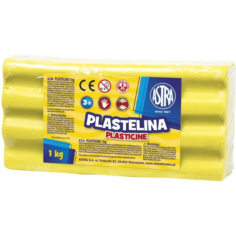 ASTRA Plastelína 1kg Citrónová žltá, 303111004