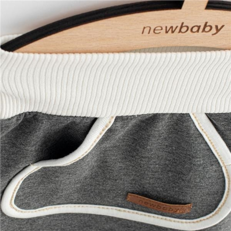 Dojčenské tepláčky a mikinka New Baby Sebastian sivá 86 (12-18m) 4