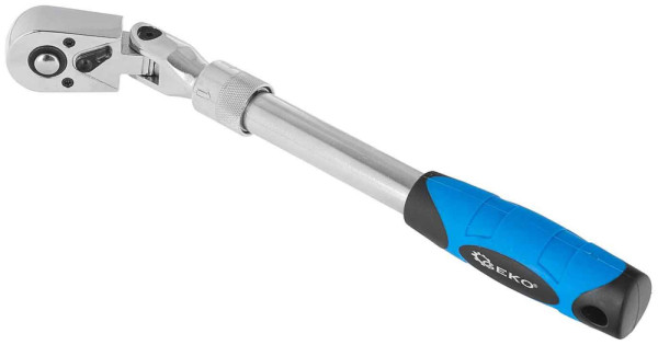 Račňa 3/8“ teleskopická s kĺbom, 285-375 mm, GEKO 2