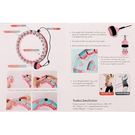 Hula Hoop Smart gymnastická obruč ružová 5