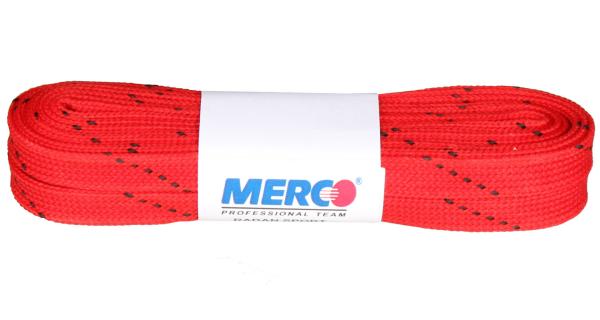 Merco PHW-10 šnúrky do korčúľ, voskované červená, 270cm