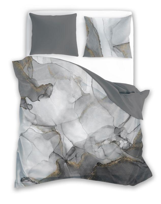 FARO Francúzske obliečky bavlnený satén Minerál Grey 220/200, 2x70/80