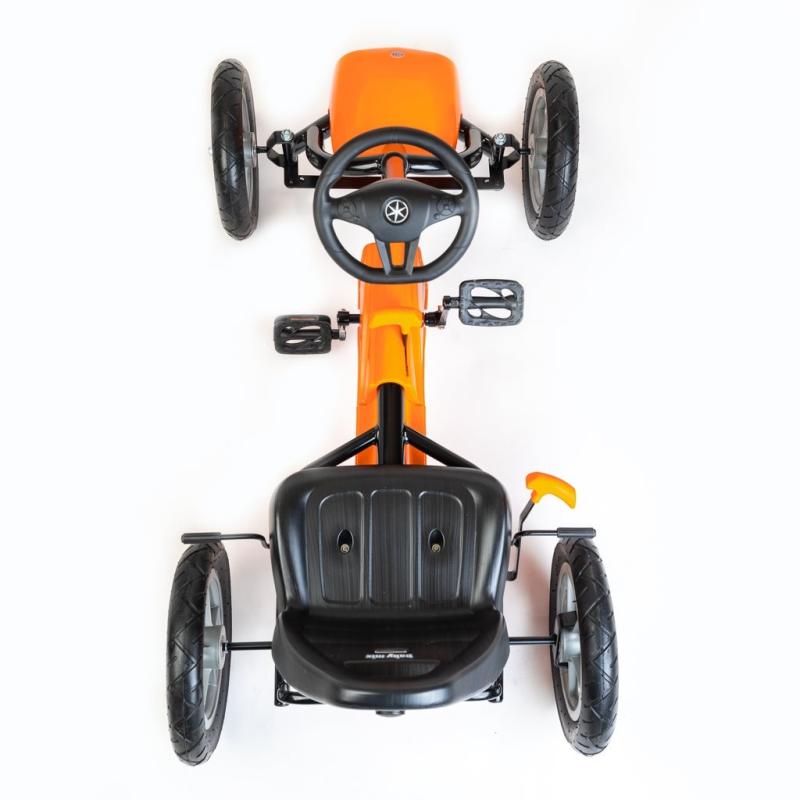 Detská šliapacia motokára Go-kart Baby Mix Buggy biela