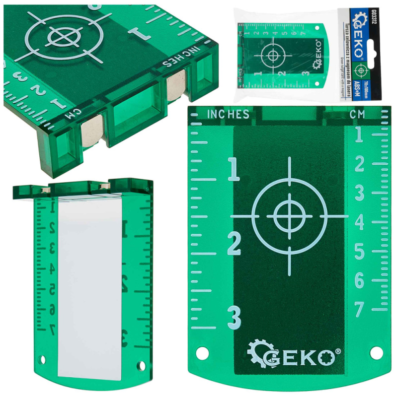 Magnetický terč zelený pre laser, GEKO