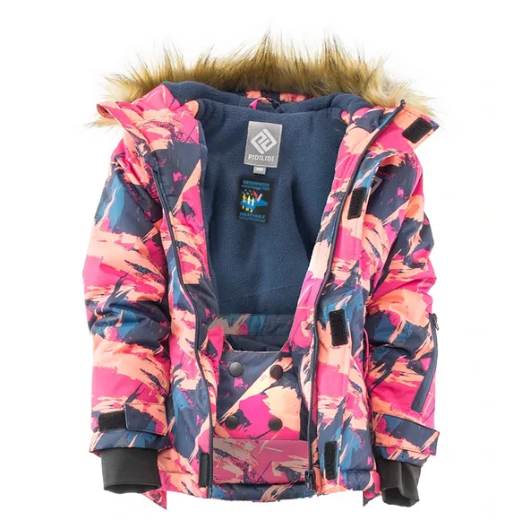 Zimná lyžiarska bunda pre dievčatá, Pidilidi, PD1135, dievča