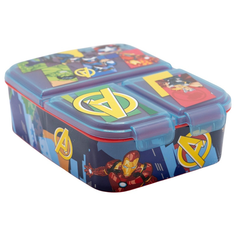 Delený plastový box na desiatu Avengers Seven Wonders, 80120 1