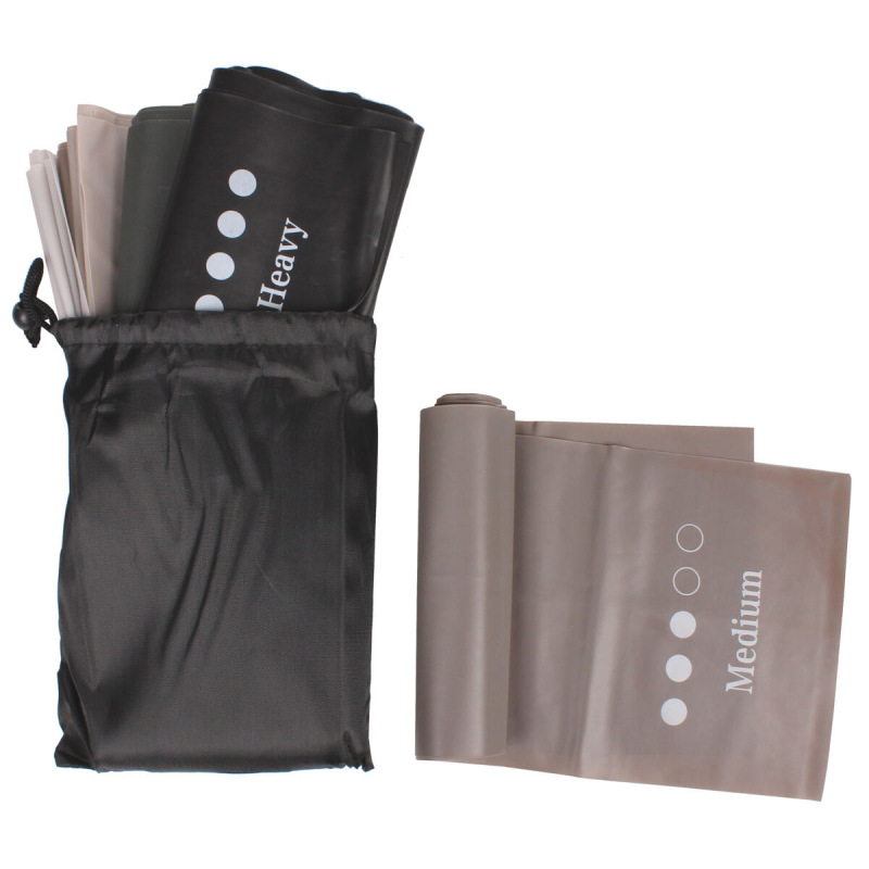 Yoga Stretch Mix 1500 sada posilňovacích gúm 5 ks sivá 1