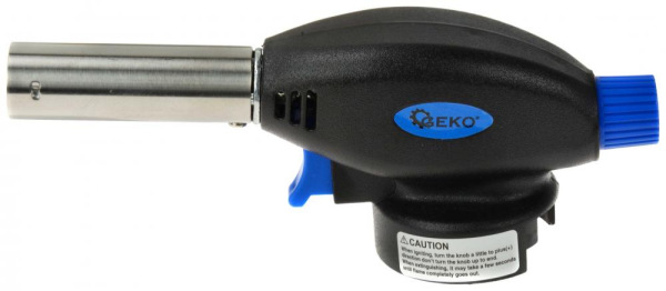 Spájkovacia lampa na plynovú kartušu 225g, piezo zapaľovanie, GEKO 1