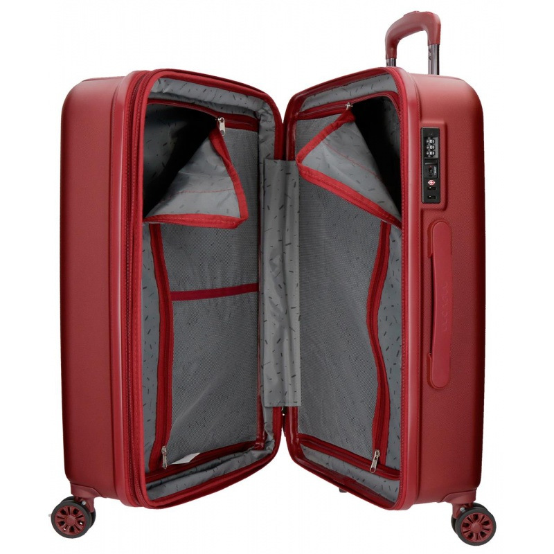 MOVOM Wood Red, Škrupinový cestovný kufor, 75x52x32cm, 109L, 5319366 (large exp.) 4