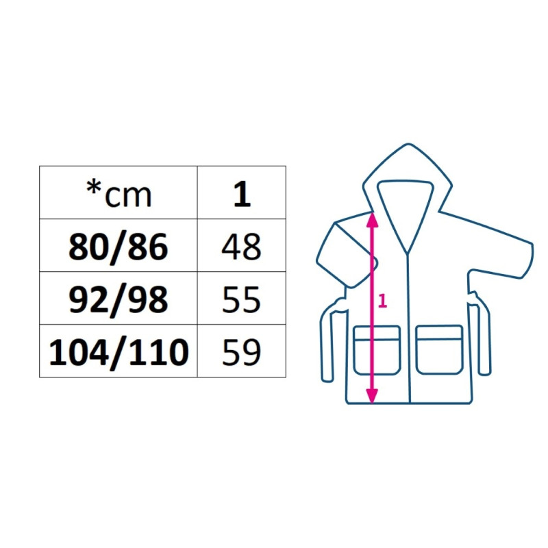 Detský froté župan New Baby Comfortably blue 80/86 3