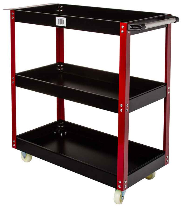 Vozík na náradie s 3 policami na kolieskach a s brzdou, MAR-POL