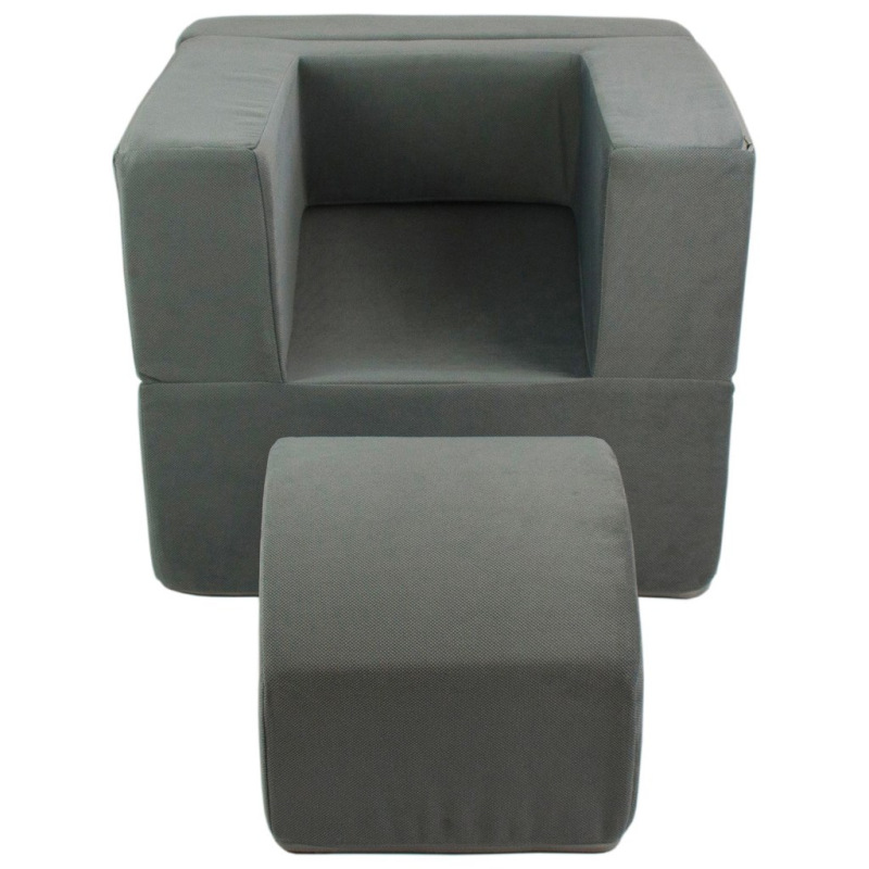 Detské rozkladacie kreslo-leňoška grey 4