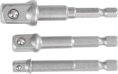 Sada adaptérov Strend Pro, do vŕtačky, 1/4", 3/8", 1/2"