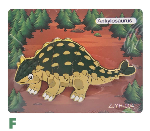 Drevené puzzle Dinosaurus 6