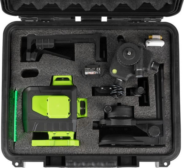 Laser Strend Pro Industrial 4 X 3D, zelený, v kufriku, s príslušenstvom, diaľkový ovládač 1